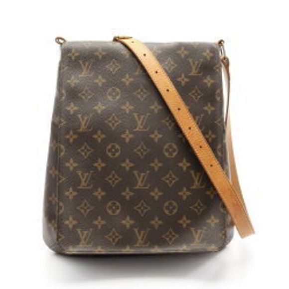 Louis Vuitton Musette Monogram Shoulder Bag Leather Brown - Picture 1 of 8